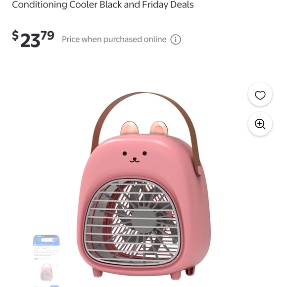 Orange Mini Spray Fan - Picture 4 of 4